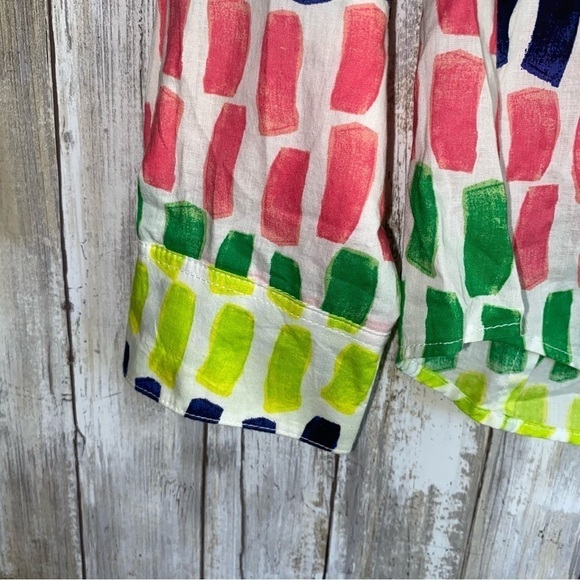 Crown & Ivy Colorful Paint Swatch Button Down - Picture 3 of 5